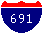 Interstate 691 shield